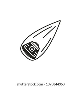lander, space icon. Simple glyph, flat vector of Space icons for UI and UX, website or mobile application