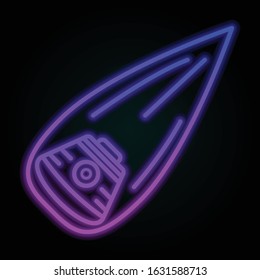 Lander, space nolan-neon style icon. Simple thin line, outline vector of space for ui and ux, website or mobile application