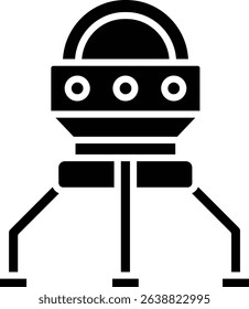 Lander vector icon. Can be used for printing, mobile and web applications.
