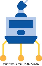 Lander Vector Icon Flat Style