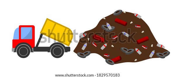 Landfill garbage waste trash car\
