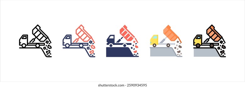 Landfill Multi Style Icon Set