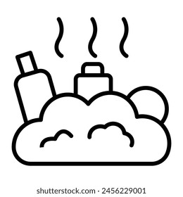 Symboldesign der Deponie-Vektorgrafik