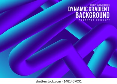 Landing abstract background concept fluid dynamic vivid bright gradient color. geometric graphic icon element decoration design template.