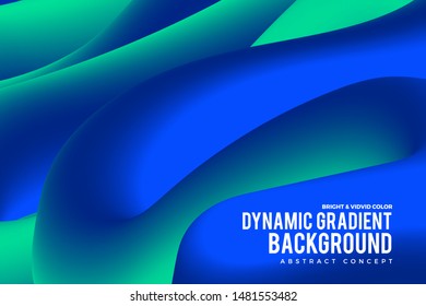 Landing abstract background concept fluid dynamic vivid bright gradient color. geometric graphic icon element decoration design template.