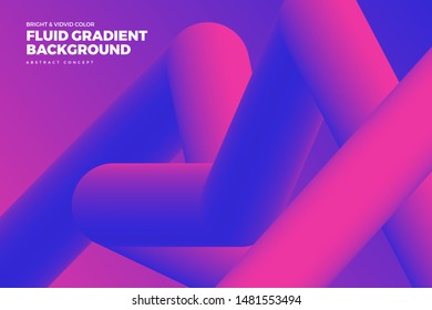 Landing abstract background concept fluid dynamic vivid bright gradient color. geometric graphic icon element decoration design template.