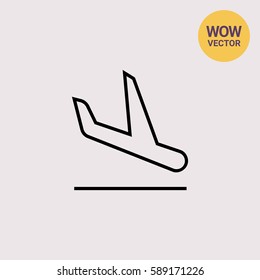 Landing airplane