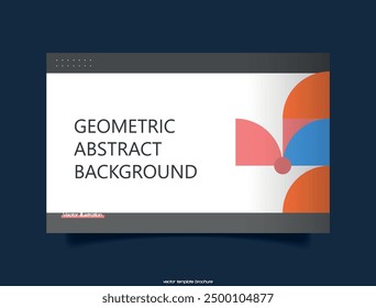 Landing. Composition of simple geometric shapes. For use in Presentation.