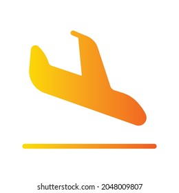 landing gradient icon isolated on white background
