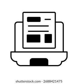 Icono de aterrizaje con Vector de fondo blanco