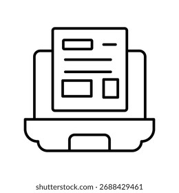 Icono de aterrizaje con Vector de fondo blanco