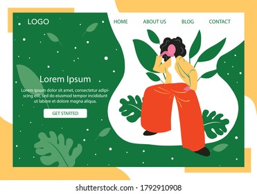Landing Page About Fashion Concept