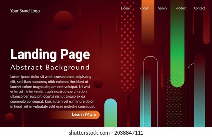 Landing Page Abstract Background Design