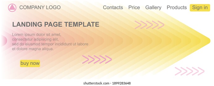 Landing Page Abstract Geometric Background Website Apps Trend color 2021. Template for banner, poster, event, business needs, etc.