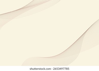 Landing page with abstract waves, line wave background