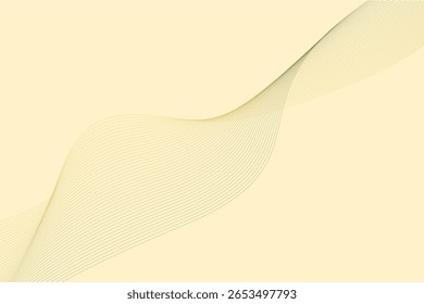 Landing page with abstract waves, line wave background
