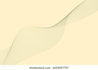 Landing page with abstract waves, line wave background