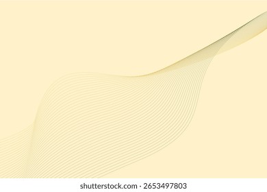 Landing page with abstract waves, line wave background