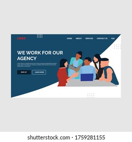 Landing Page for Agency Work - Website-Template-Design