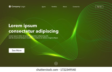  Página de inicio. Página web de fondo de la convocatoria. Plantilla para sitios web o aplicaciones. Diseño moderno. Estilo de vector abstracto