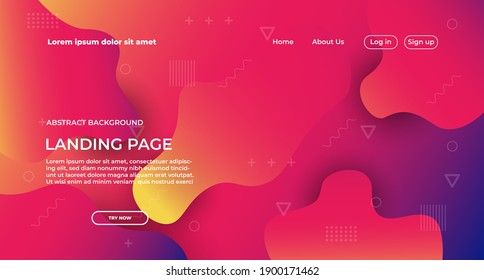 landing page background. abstract modern website background. geometry shape for banner, sales promotion and business presentation