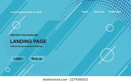 Landing Page hintergrund. abstrakter, moderner Website-Hintergrund. Geometrie-Form für Banner, Verkaufsförderung und Geschäftspräsentation