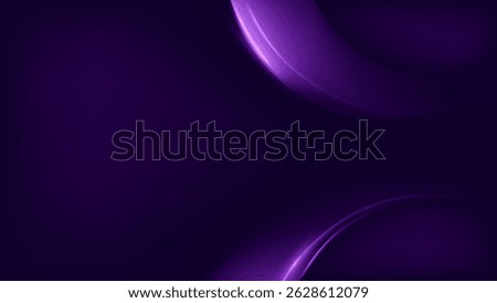 Landing page background with Glowing purple curved lines on dark background