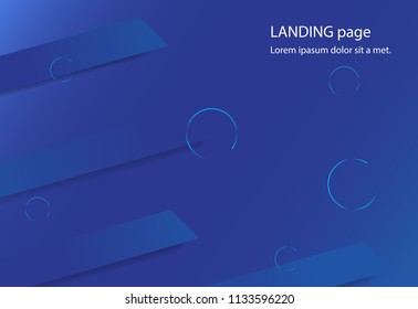Landing page background. Modern landing page background for web site, wallpaper, poster, placard and ad. Useful for backdrop, cover,banner and print materials. Creative art concept,vector illustration