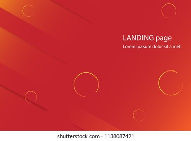 Landing page background. Modern landing page background for web site, wallpaper, poster, placard and ad. Useful for backdrop, cover,banner and print materials. Creative art concept,vector illustration