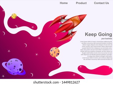 Landing Page Background Rocket Launch