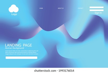 landing page background vector design