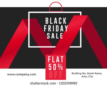 Landing Page Black Friday Sale Ad Banner Flyer Template