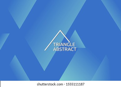 landing page blue light triangle concept abstract background