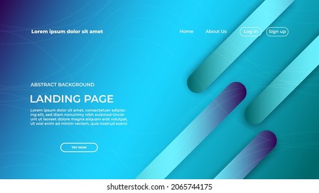 fondo de ola azul de la página de inicio. fondo abstracto del sitio web moderno. forma de geometría para banner, promoción de ventas y presentación de negocios