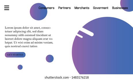 landing page business for website