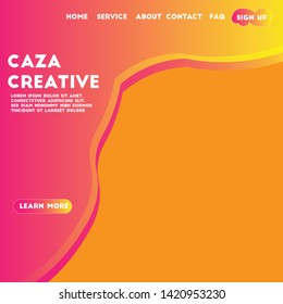 landing page caza creative for webstie