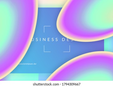 Landing page. Colorful interface, banner layout. Holographic 3d backdrop with modern trendy blend. Vivid gradient mesh. Landing page with liquid dynamic elements and fluid shapes.