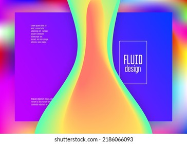 Landing page. Cool website, mobile design. Vivid gradient mesh. Holographic 3d backdrop with modern trendy blend. Landing page with liquid dynamic elements and fluid shapes.