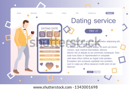dating site landing page