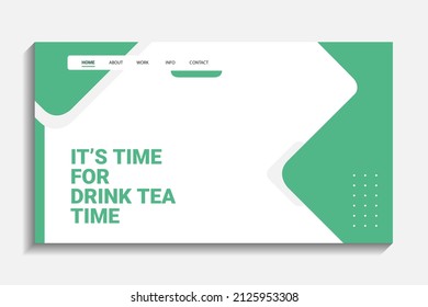 landing page design for business company concept website with abstract style