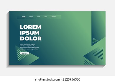 landing page design for business corporate concept website with elegant abstract style