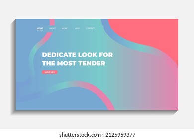 landing page design for business corporate creative website with elegant abstract style