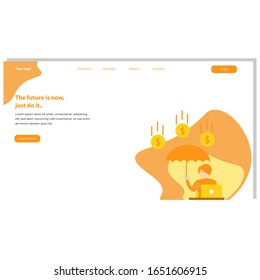 landing page design. EPS 10