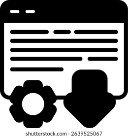 Landing Page Design Semi Solid Icon Design