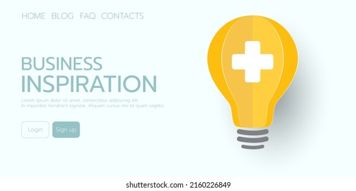 Landing page design, Web templates of business inspiration, Vector illustration concepts for website development