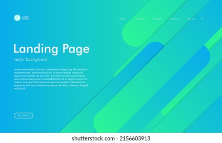 Landing page design for website and mobile website development. Futuristic website template background. Vector illustration.