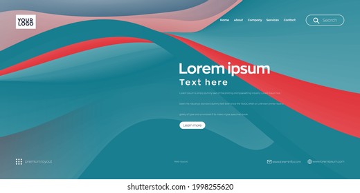 Landing page design for website. Web header, abstract colorful vector background for website, project development , business template.
