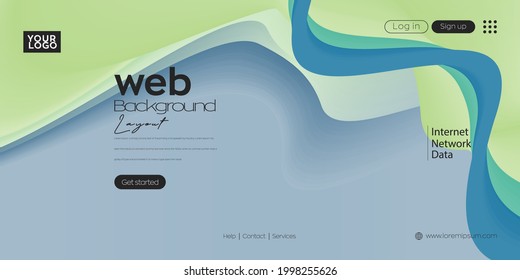 Diseño de página de inicio para sitio web. encabezado web, fondo vector colorido abstracto para sitio web, desarrollo de proyectos, plantilla de negocio.