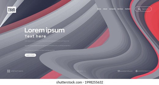 Landing page design for website. Web header, abstract colorful vector background for website, project development , business template.