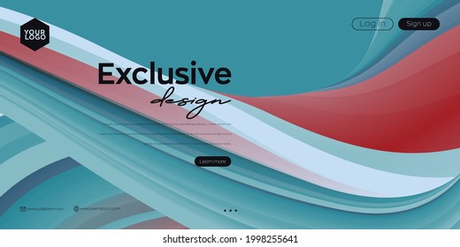 Landing page design for website. Web header, abstract colorful vector background for website, project development , business template.